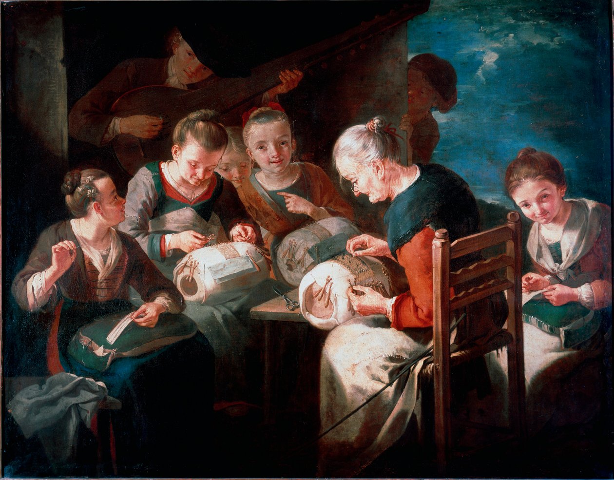 Le ricamatrici da Giacomo Francesco Cipper
