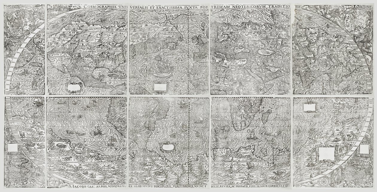 Mappa universale del mondo, Gastaldi, Giacomo da Giacomo Gastaldi