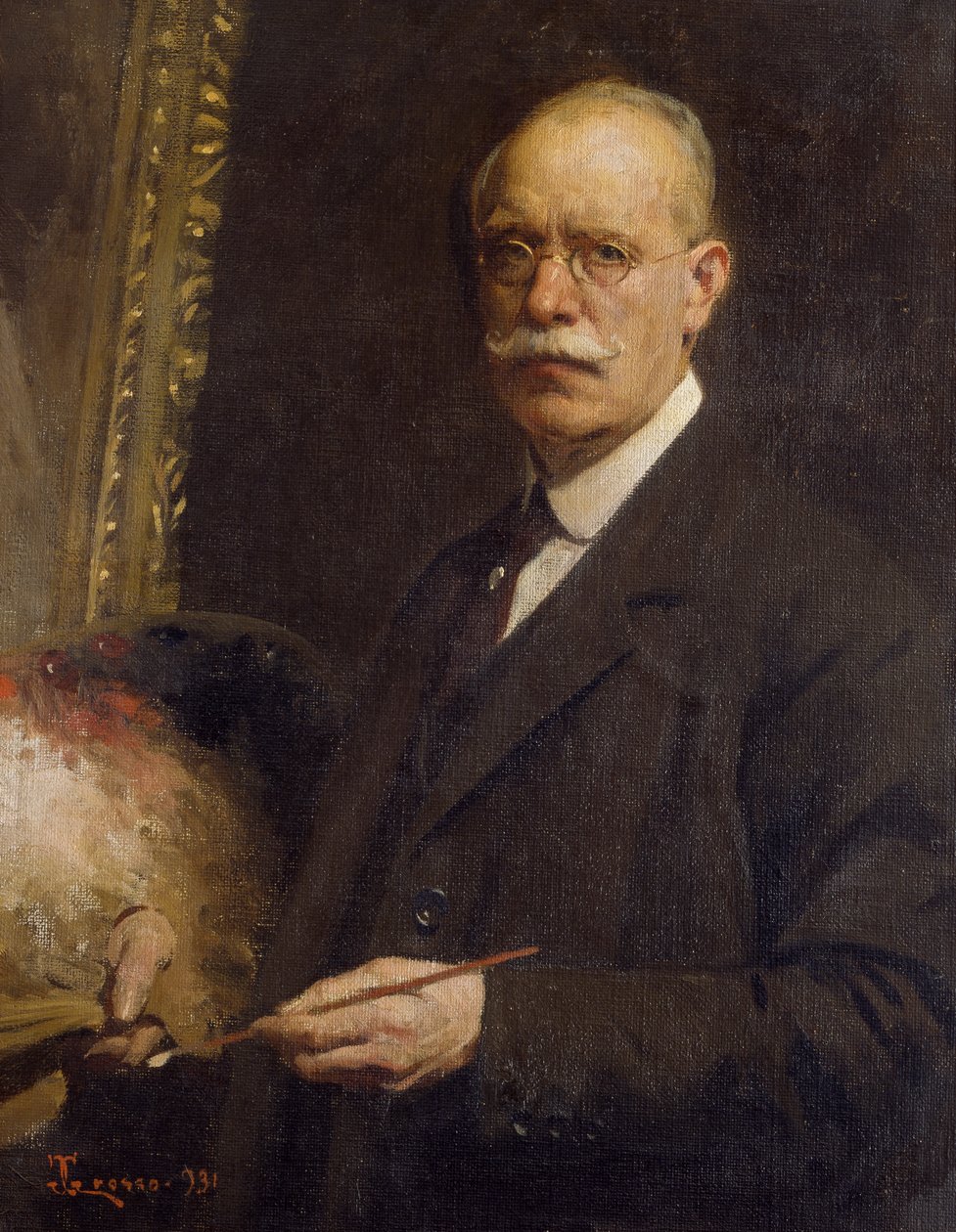 Autoritratto, di Giacomo Grosso (1860-1938) da Giacomo Grosso