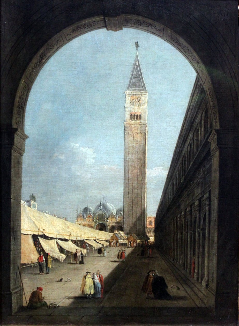 Piazza San Marco a Venezia da Giacomo Guardi
