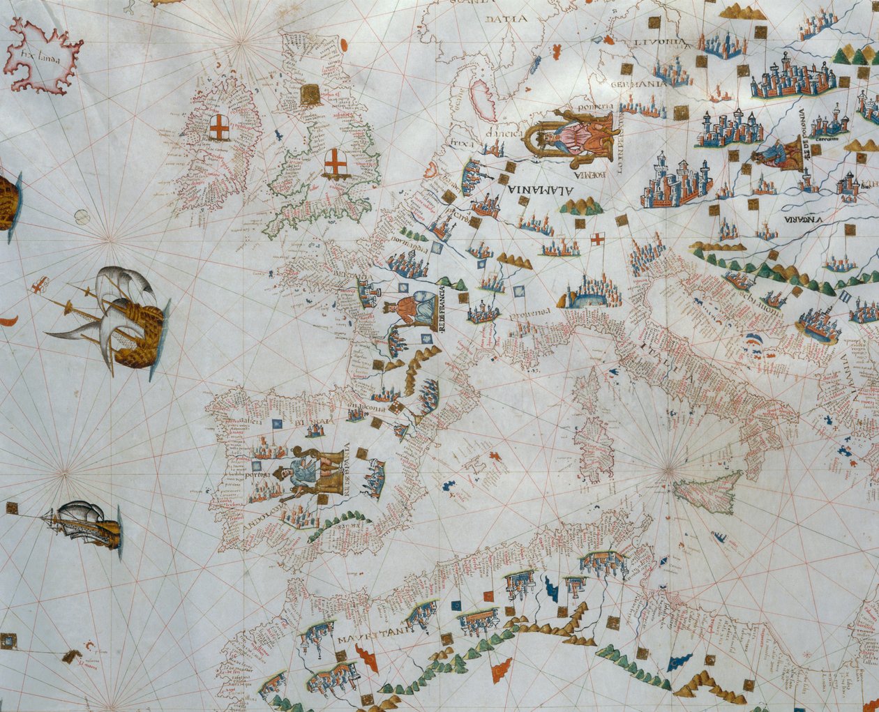Una mappa nautica da Giacomo Maggiolo