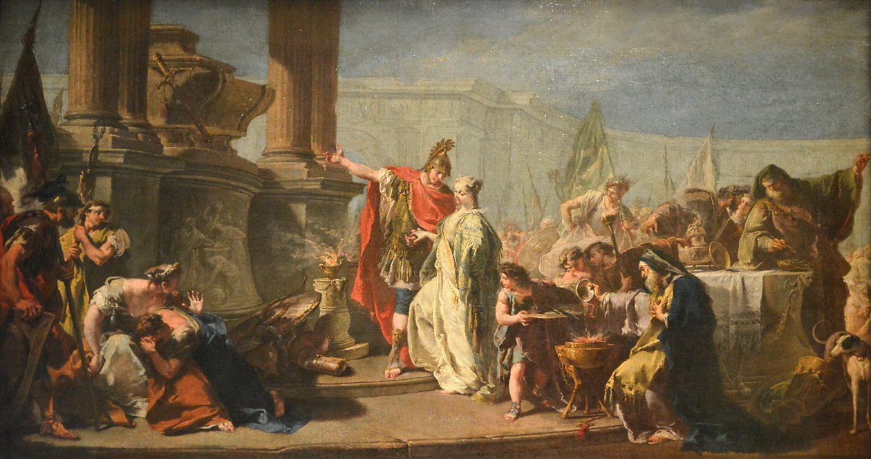 Polissena davanti alla tomba di Achille da Giambattista Pittoni