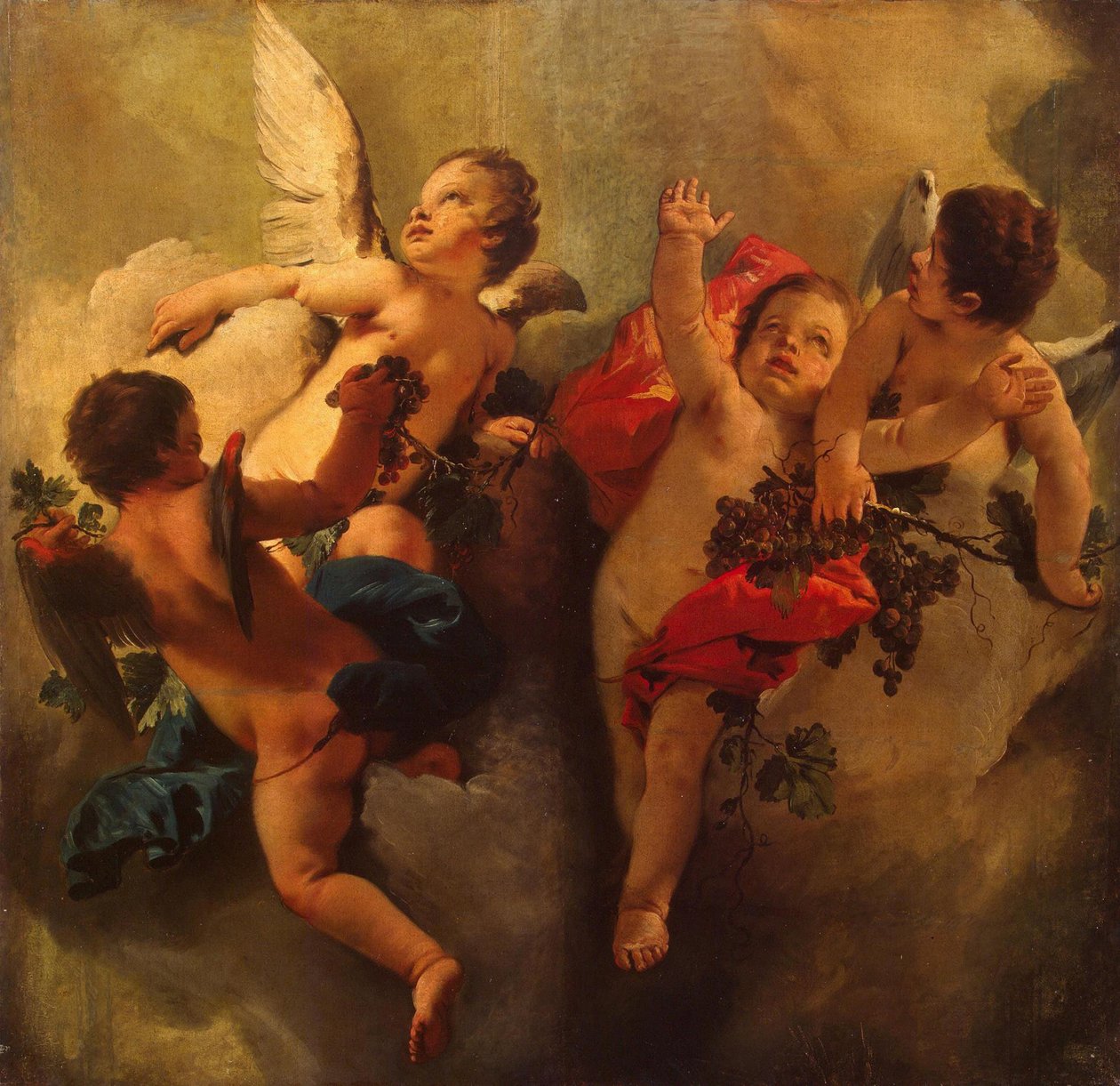Cupidi con Uva. Serie Quattro Stagioni da Giambattista Tiepolo