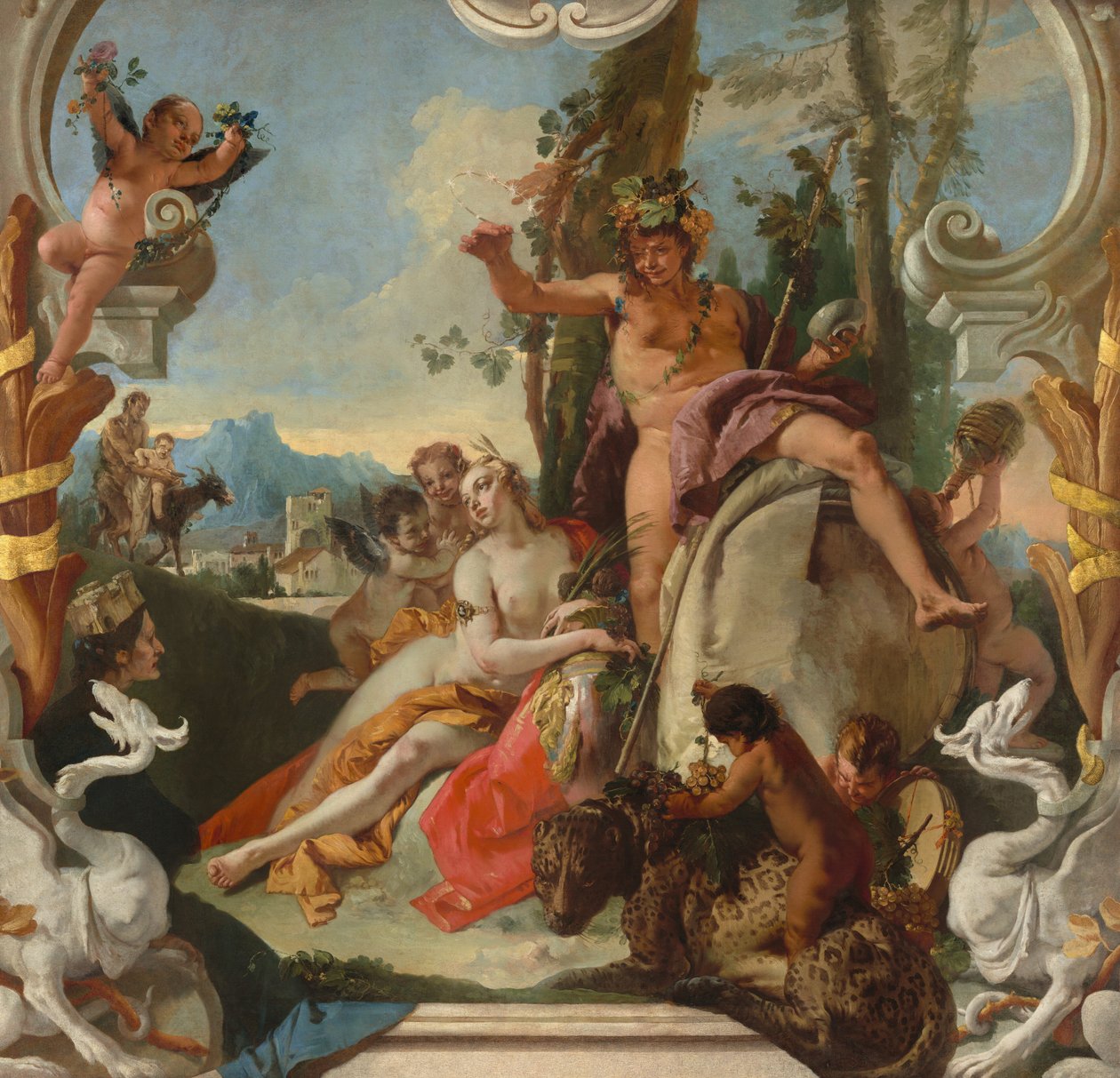 Bacco e Arianna, 1743-1745 circa (olio su tela) da Giambattista & Tiepolo Giandomenico (1727-1804) Tiepolo