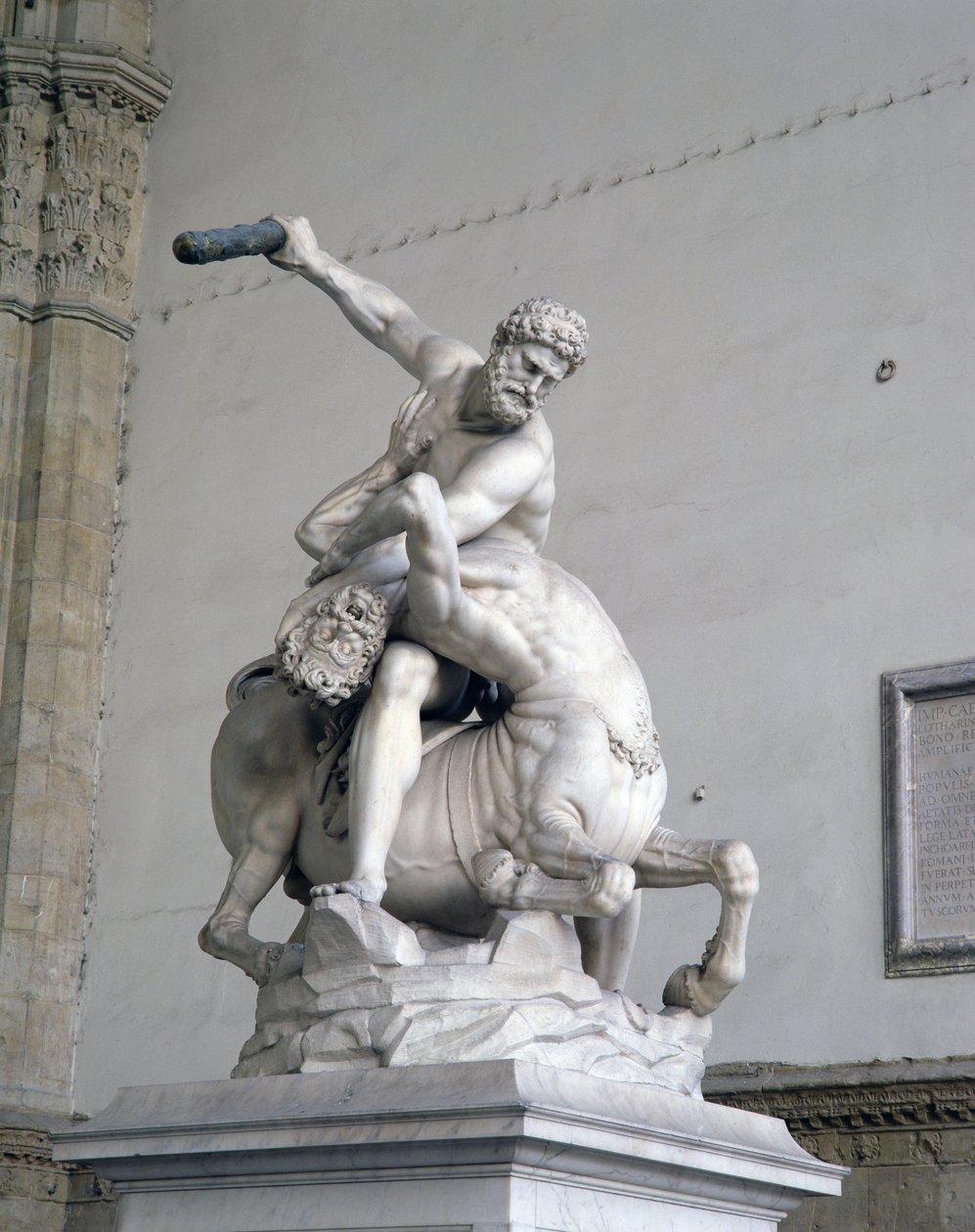 Ercole che uccide il centauro (marmo) da Giambologna
