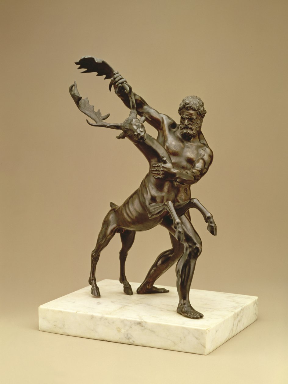 Ercole e il cervo arcadico da Giambologna