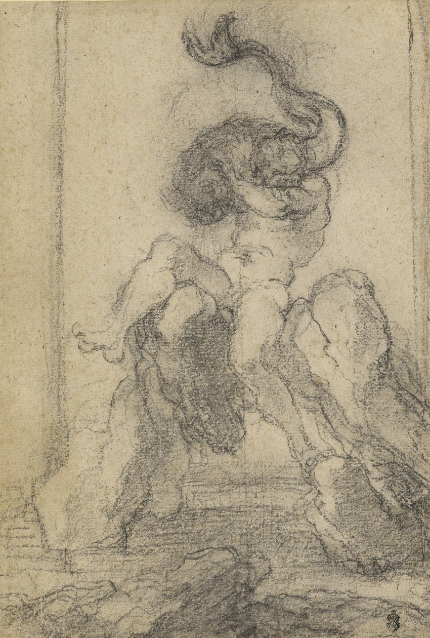 Un dio marino con un delfino, 1652-3 da Gian Lorenzo Bernini