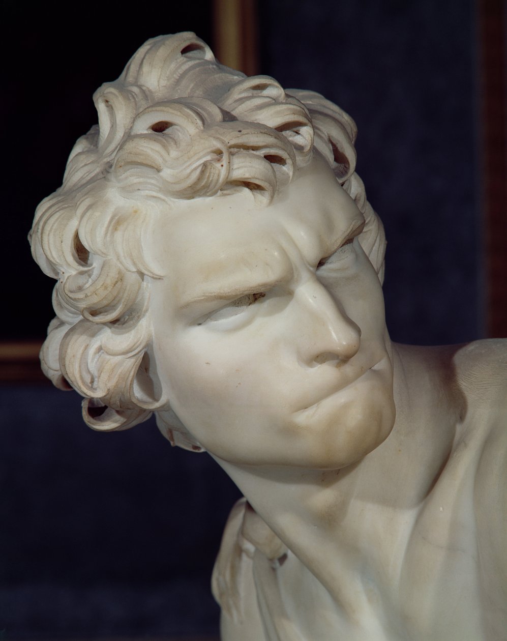 Davide, dettaglio della testa, 1623-23 da Gian Lorenzo Bernini