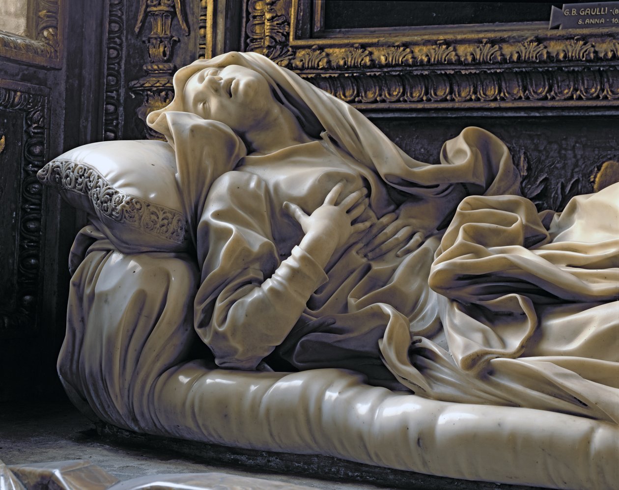 Morte della Beata Ludovica Albertoni, dalla Cappella Altieri, 1674 da Gian Lorenzo Bernini