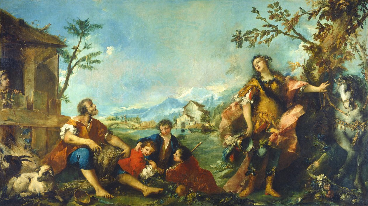 Erminia e i pastori da Gian Antonio Guardi and Francesco Guardi