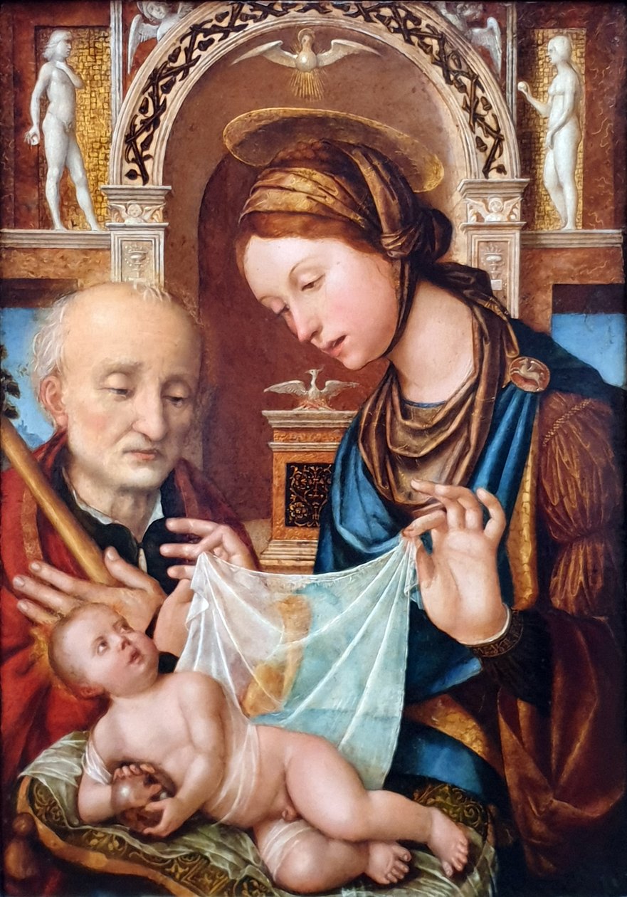 Tedesco: Die Heilige Familie La Sacra Famiglia da Gian Francesco de Maineri