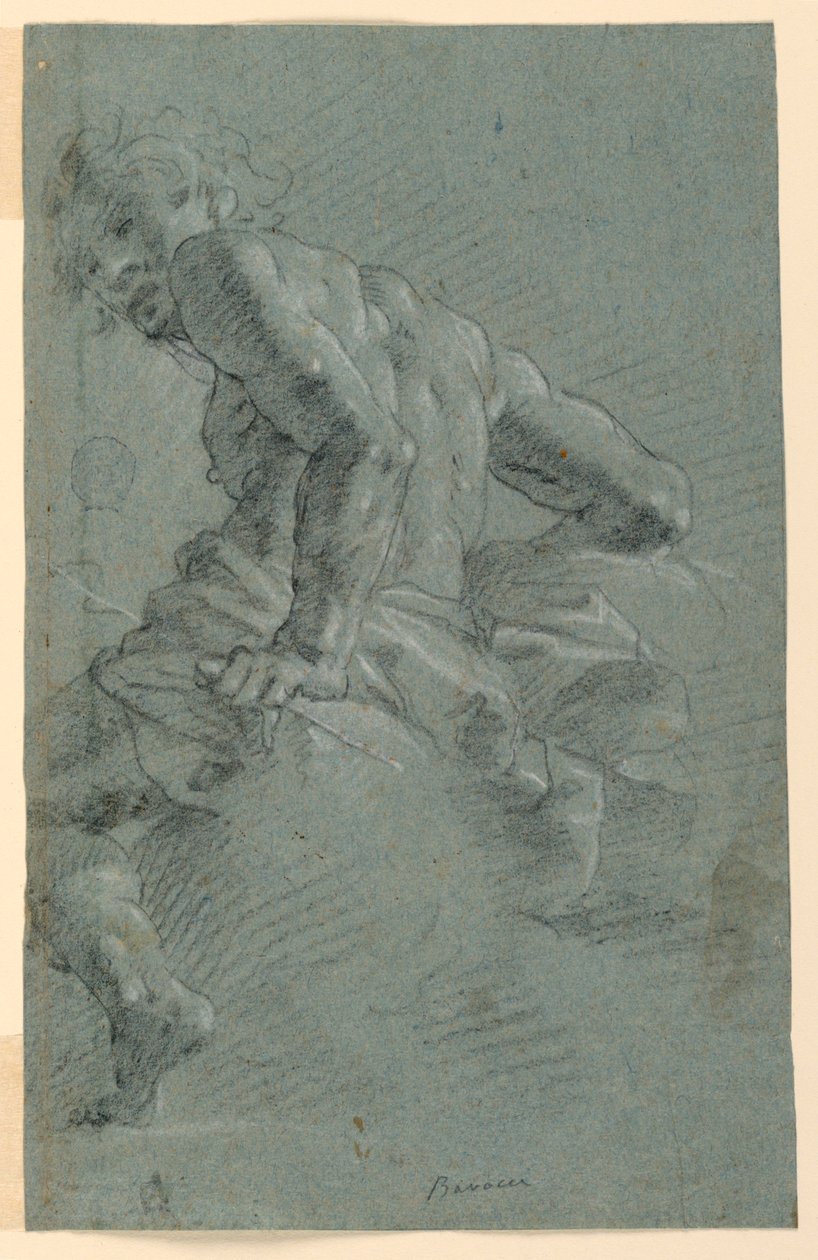 Studio di Hermes, Studio preparatorio per la Caduta dei Giganti, Affresco sul soffitto del Palazzo Moroni, Bergamo da Gian Giacomo Barbelli