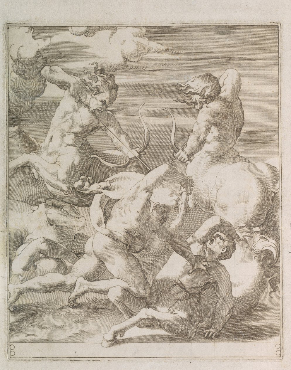 Battaglia tra Ercole e i Centauri, 1527 da Gian Jacopo Caraglio