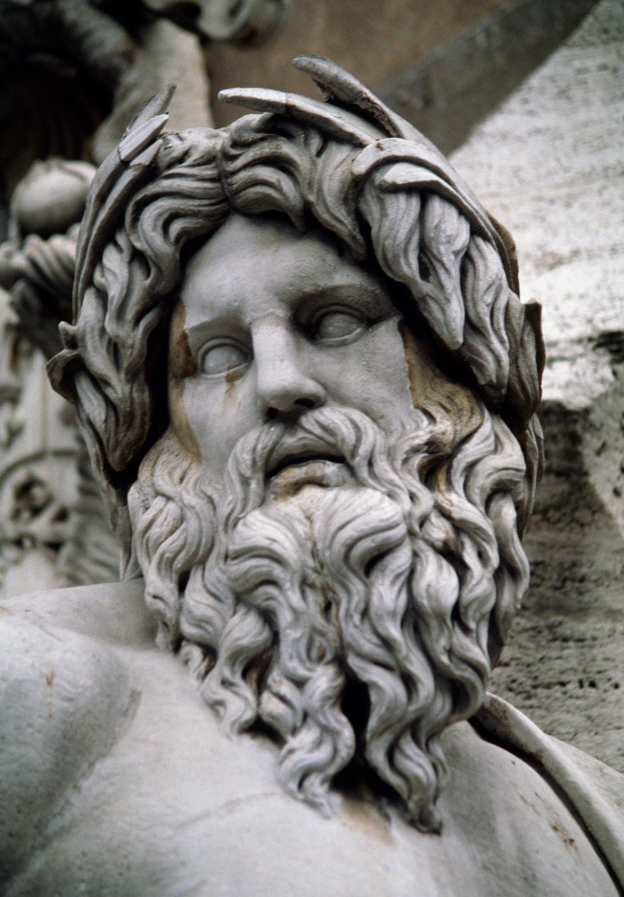 Personificazione del fiume Gange, Fontana dei Quattro Fiumi da Gian Lorenzo Bernini