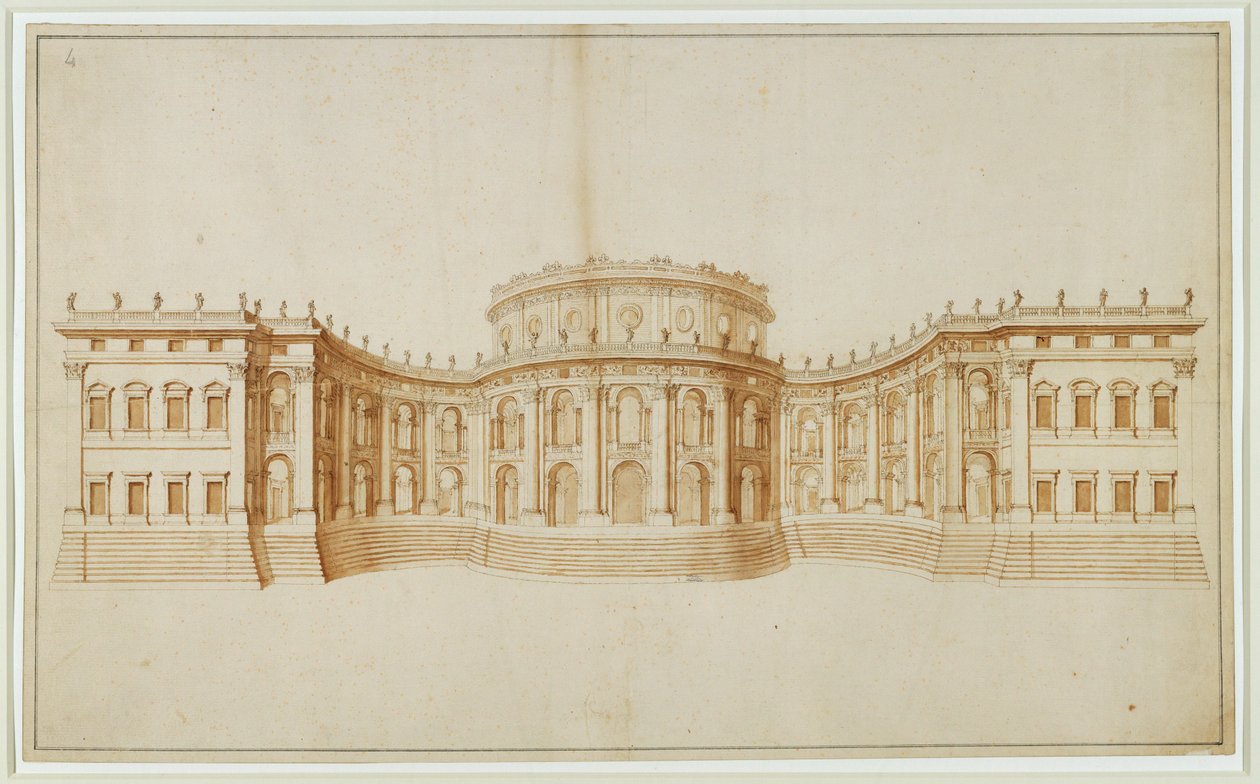 Progetto per il Louvre ... da Gian Lorenzo Bernini