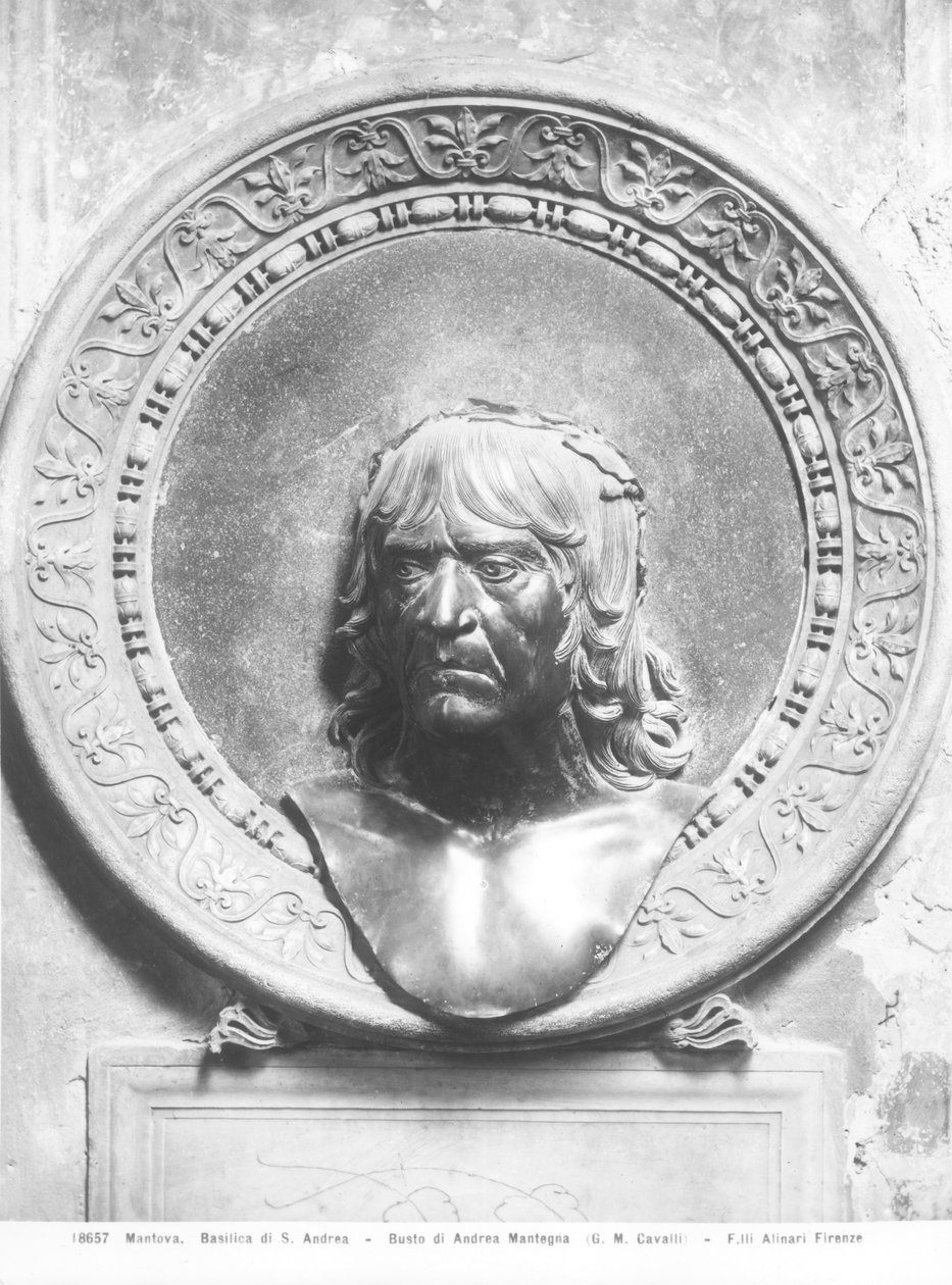 Busto di Andrea Mantegna (1431-1506) (bronzo) da Gian Marco Cavalli