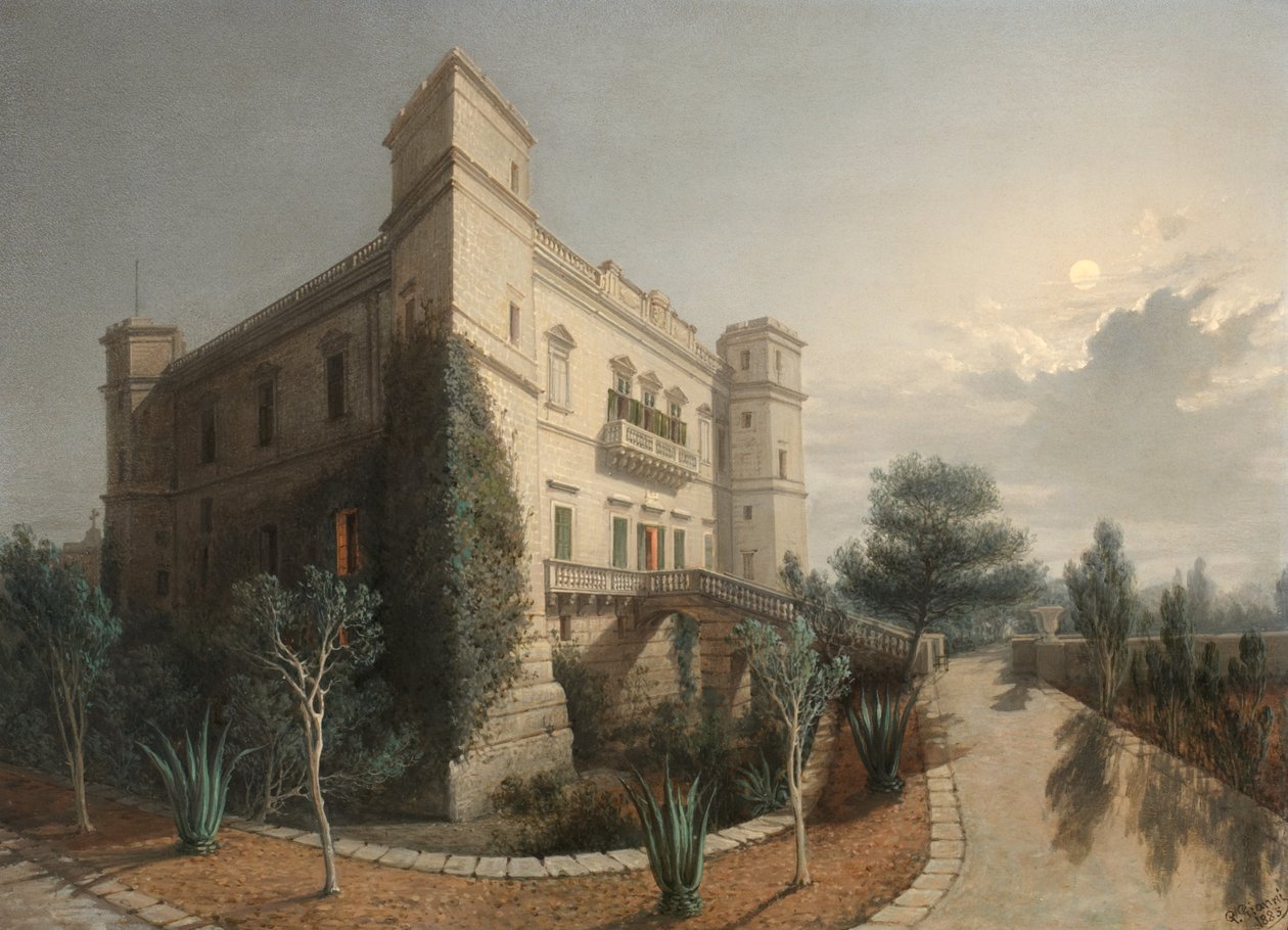 Palazzo Verdala, 1888 da Giancinto Gianni