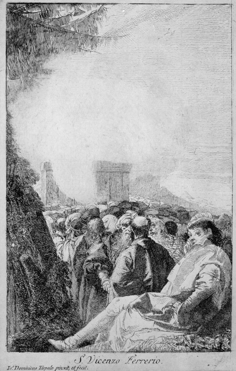 San Vincenzo Ferrer, 1750-80 da Giovanni Domenico Tiepolo