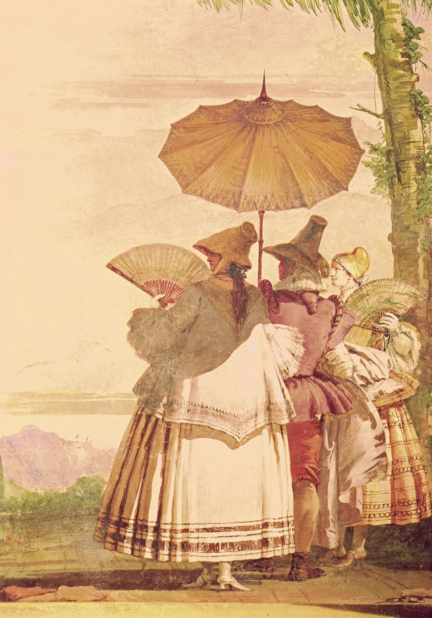 La passeggiata estiva, c.1757 da Giovanni Domenico Tiepolo