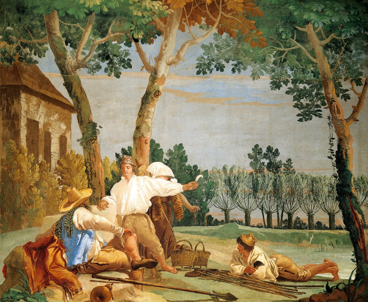 Contadini a riposo da Giandomenico (1727 1804) Tiepolo