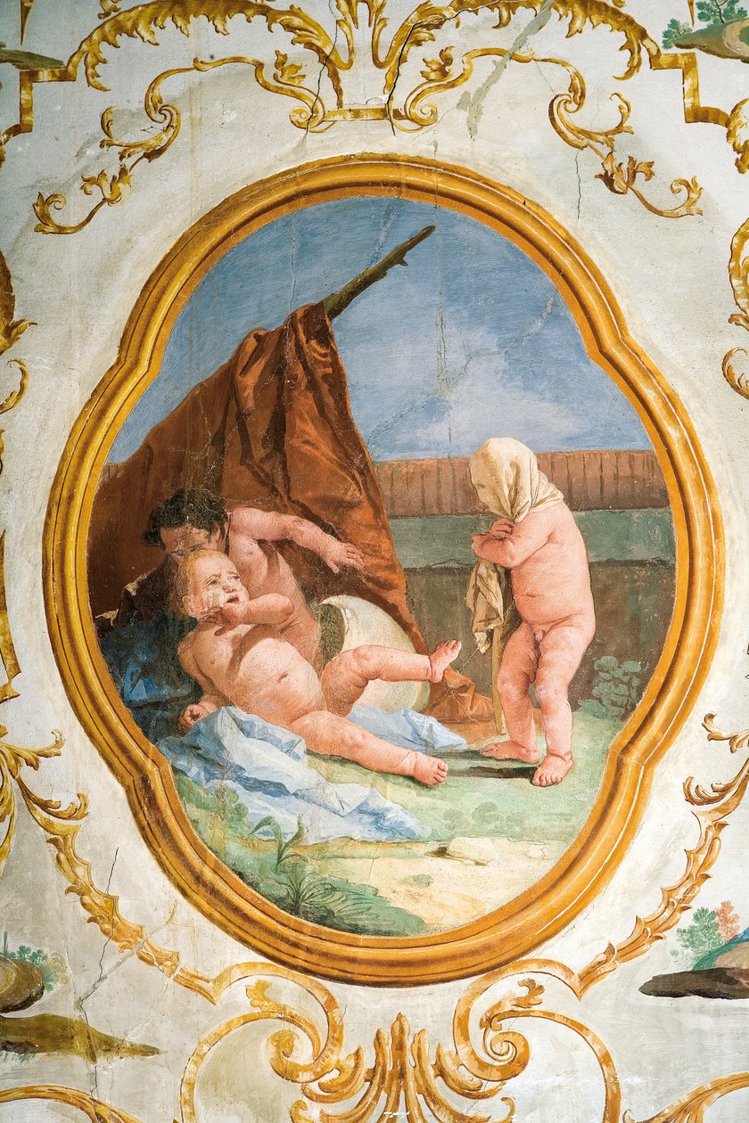 Affresco dalla Stanza dei Putti, nella Foresteria, 1757 da Giovanni Domenico Tiepolo