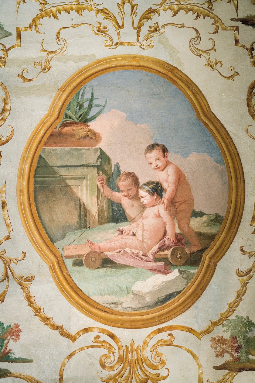 Affresco dalla Stanza dei Putti, nella Foresteria, 1757 da Giovanni Domenico Tiepolo