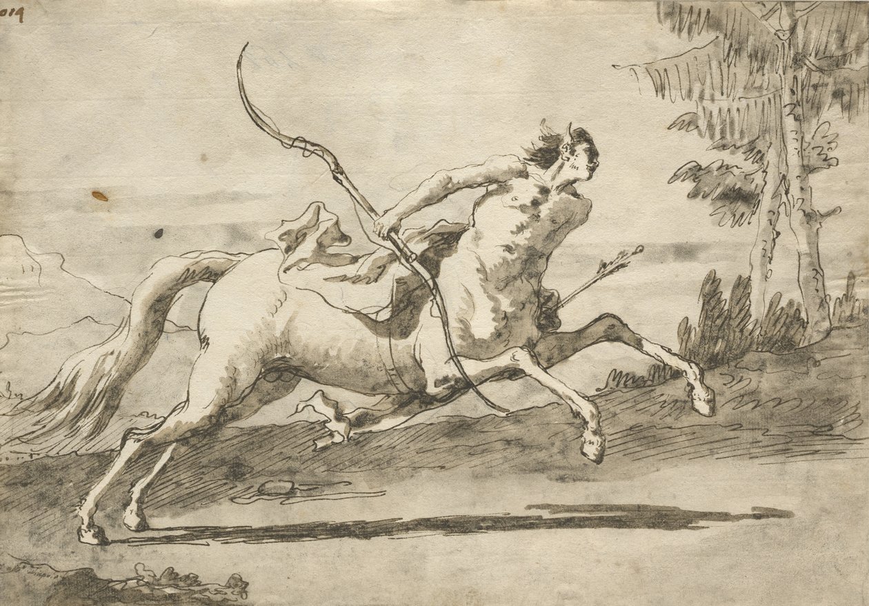 Centauro al galoppo da Giovanni Domenico Tiepolo