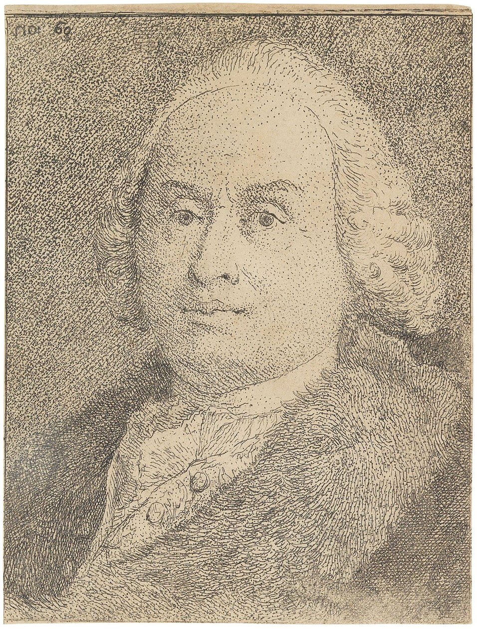 Ritratto di Giovanni Battista Tiepolo da Giandomenico Tiepolo