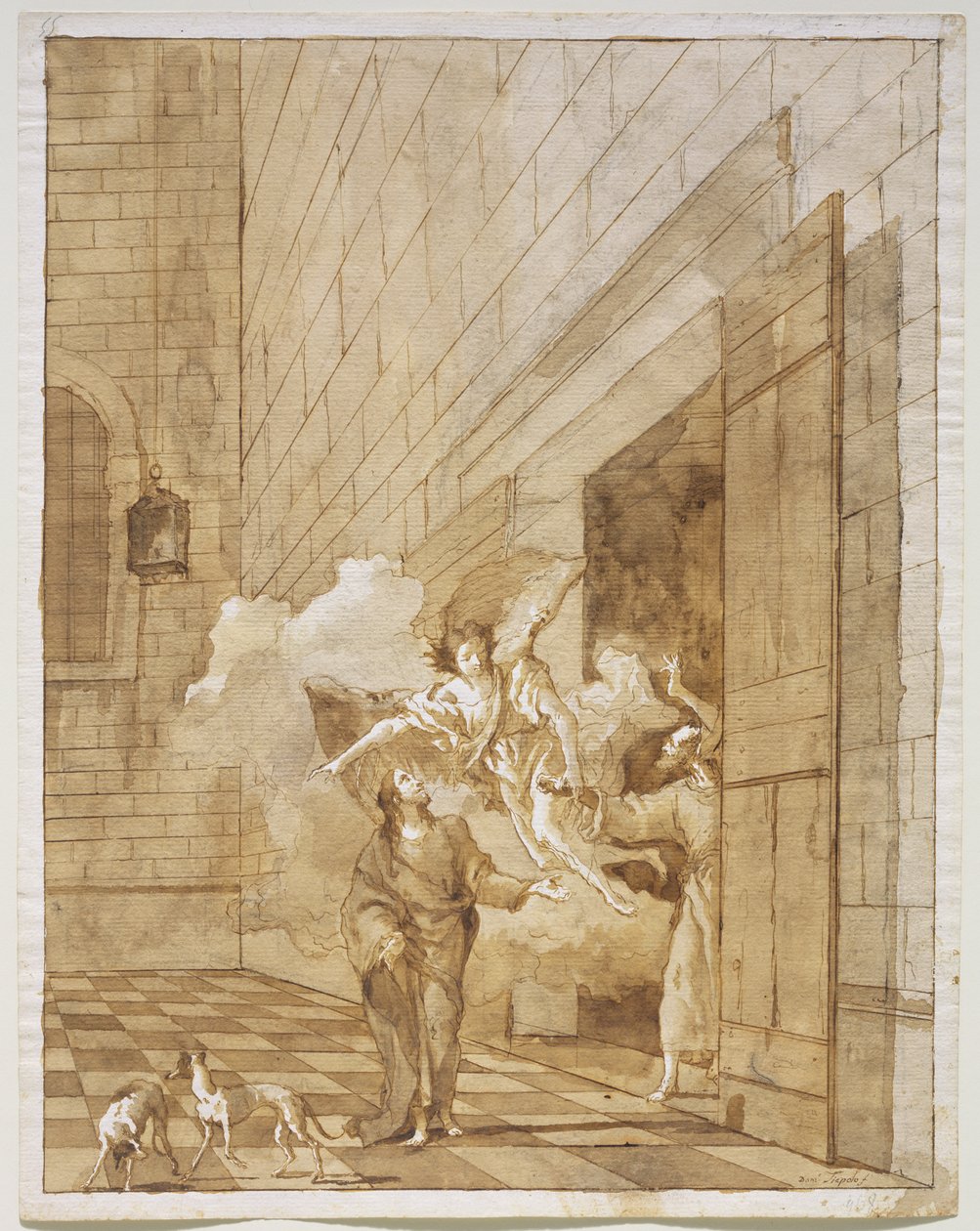 La liberazione di San Pietro e San Giovanni dalla prigione, c.1770 da Giovanni Domenico Tiepolo