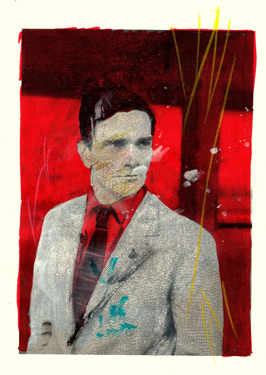Ritratto di Pierpaolo Pasolini, 2014 (tecnica mista) da Gianluca Costantini