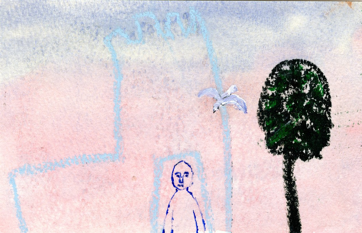 Il mio castello, un gabbiano e un cipresso, 2005 da Gigi Sudbury