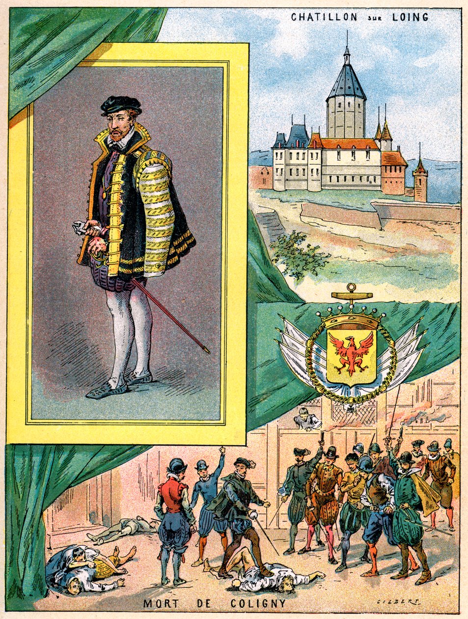 Gaspard de Coligny, Ammiraglio di Francia, 1898 da Gilbert