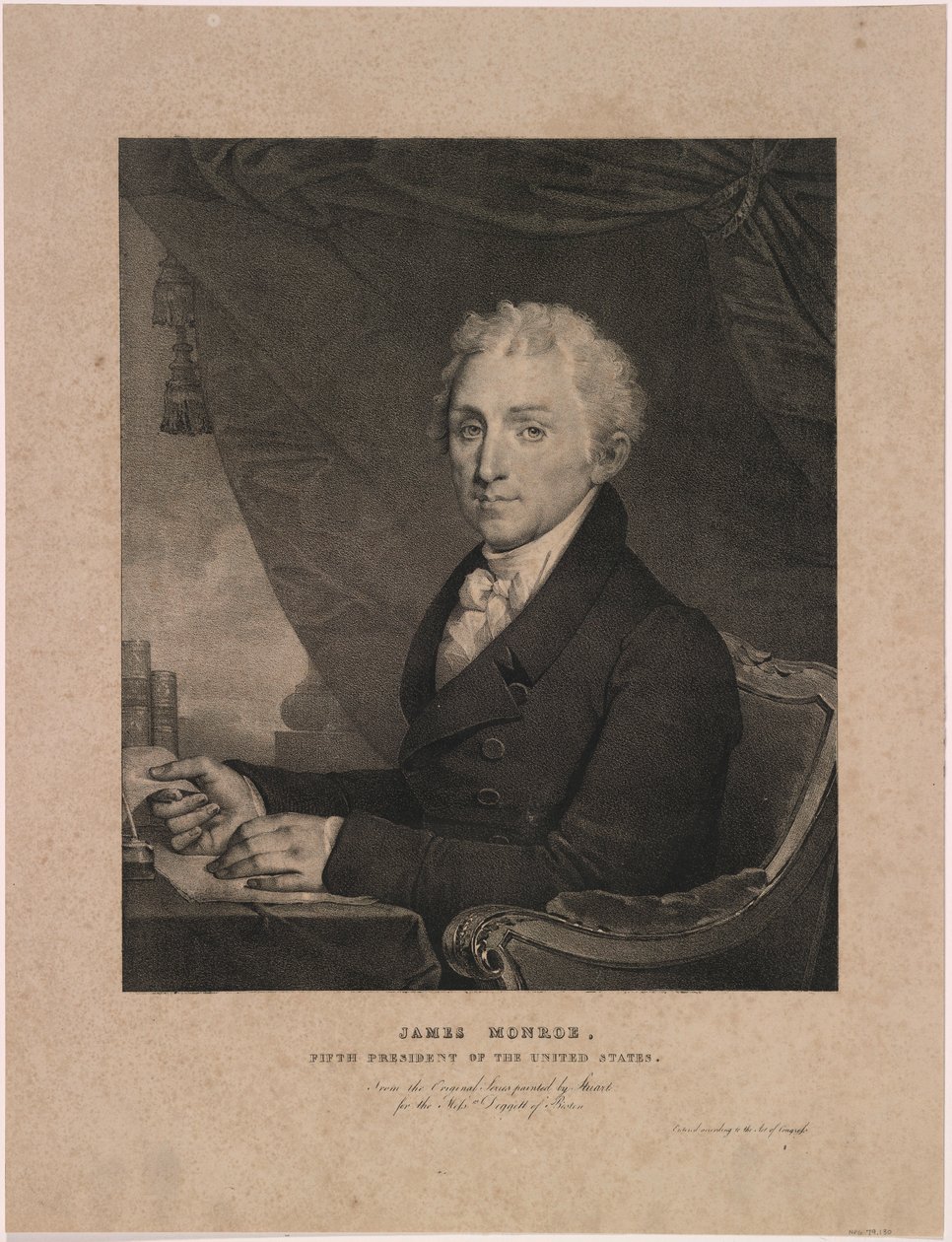 James Monroe da Gilbert Stuart