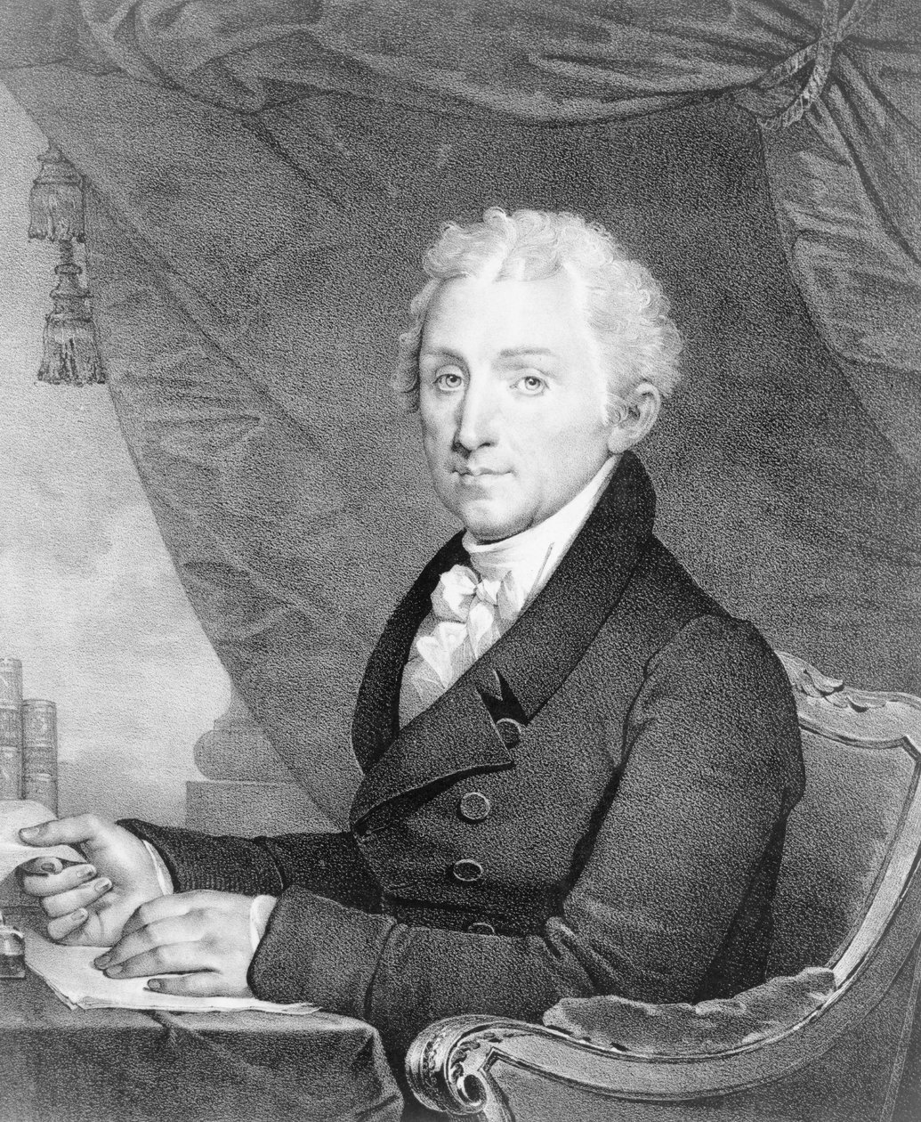 James Monroe, quinto presidente degli Stati Uniti da Gilbert Stuart