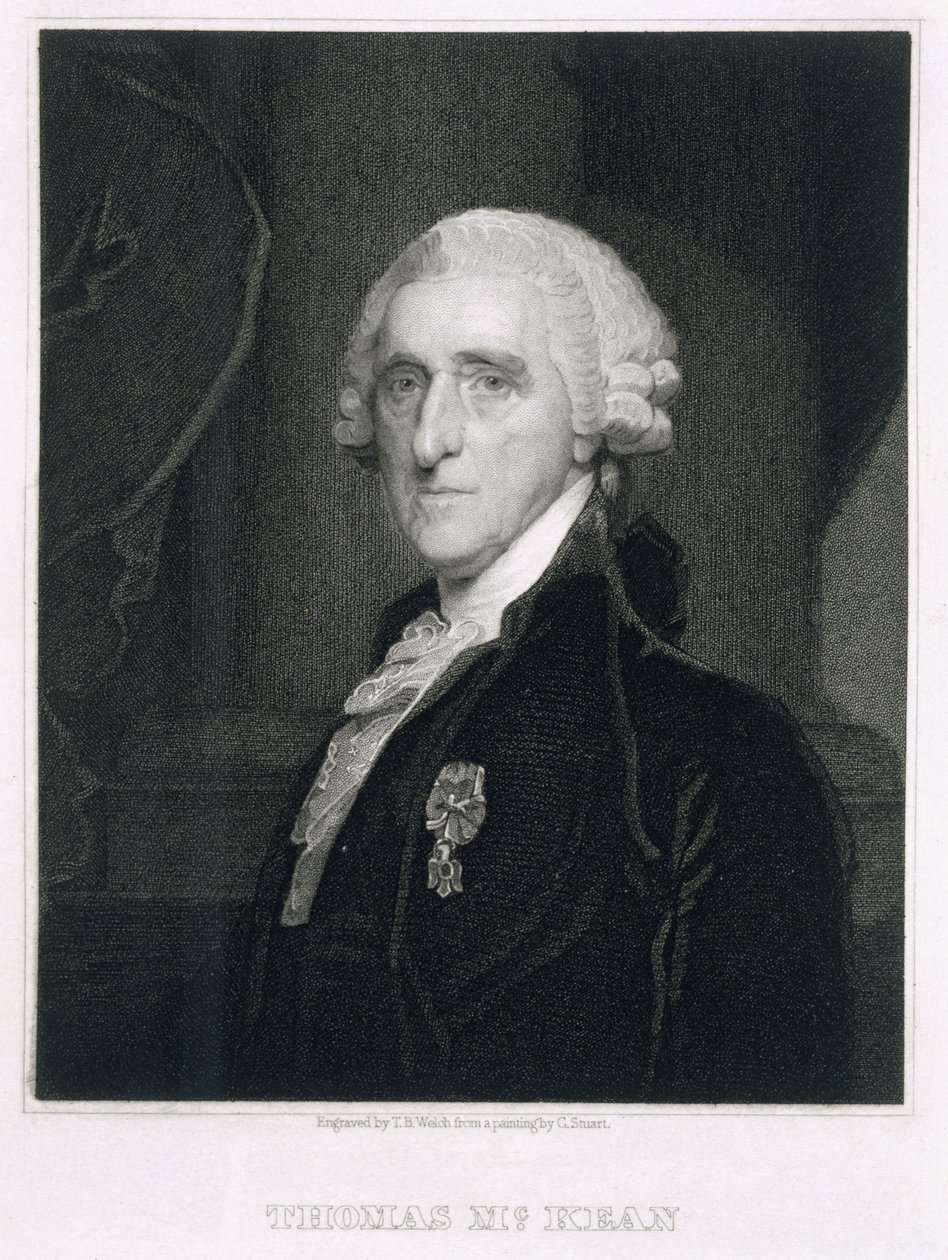 Ritratto di Thomas McKean, inciso da Thomas B. Welch da Gilbert Stuart