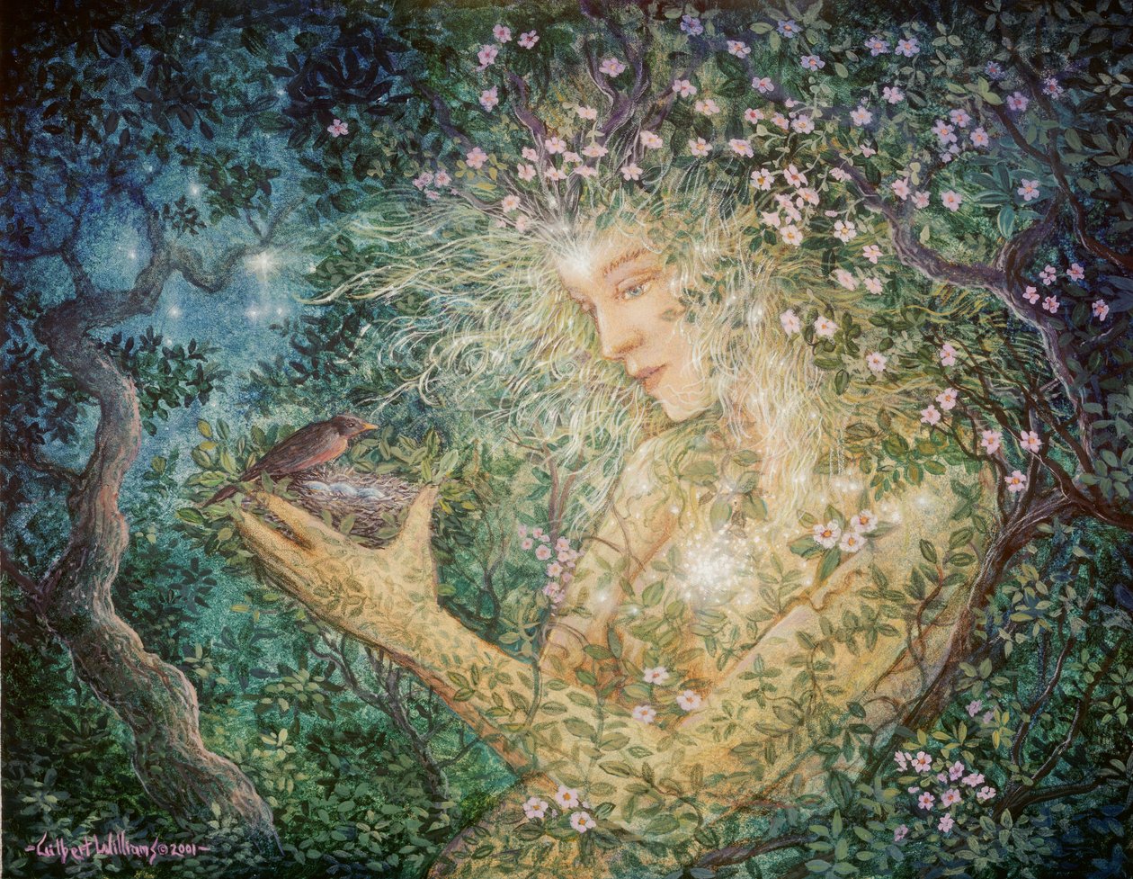 Spirito di primavera, 2001 (acrilico su tavola) da Gilbert Williams