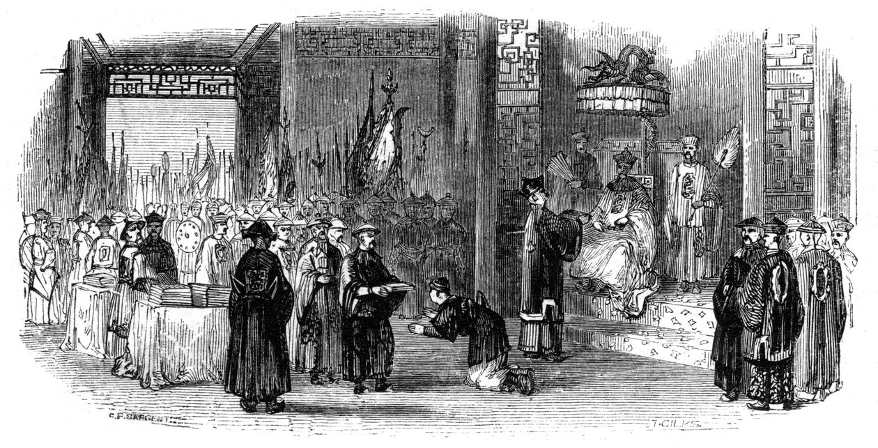 Cerimonia annuale di presentazione degli almanacchi, 1847 da Giles
