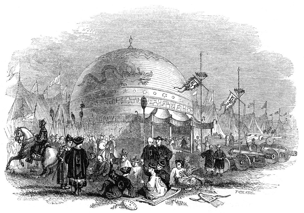 Grande cerimonia di prova del cannone, 1847 da Giles