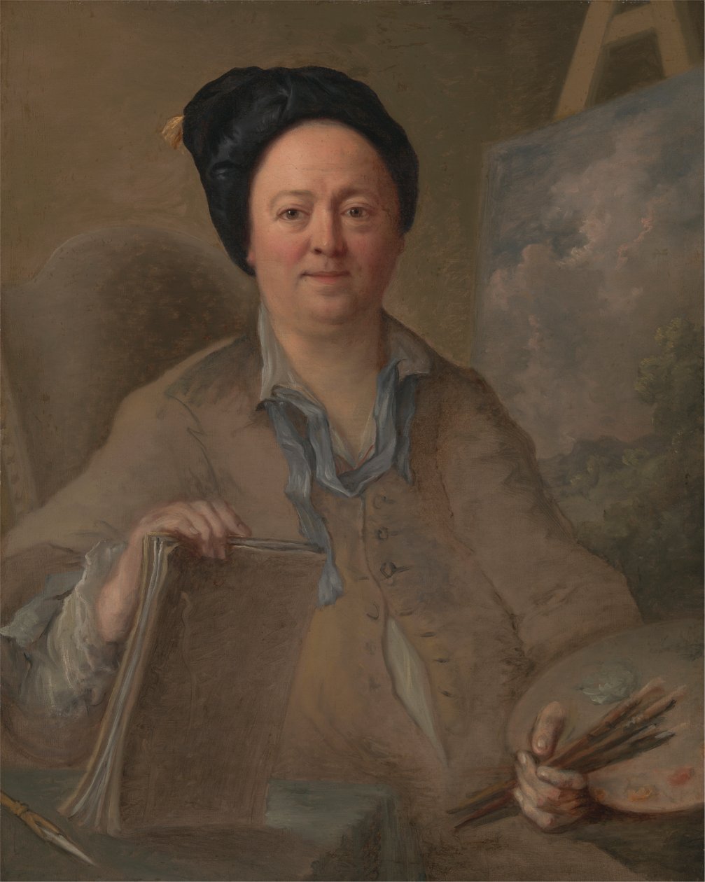 Ritratto di un pittore di paesaggi, probabilmente George Lambert da Giles Hussey