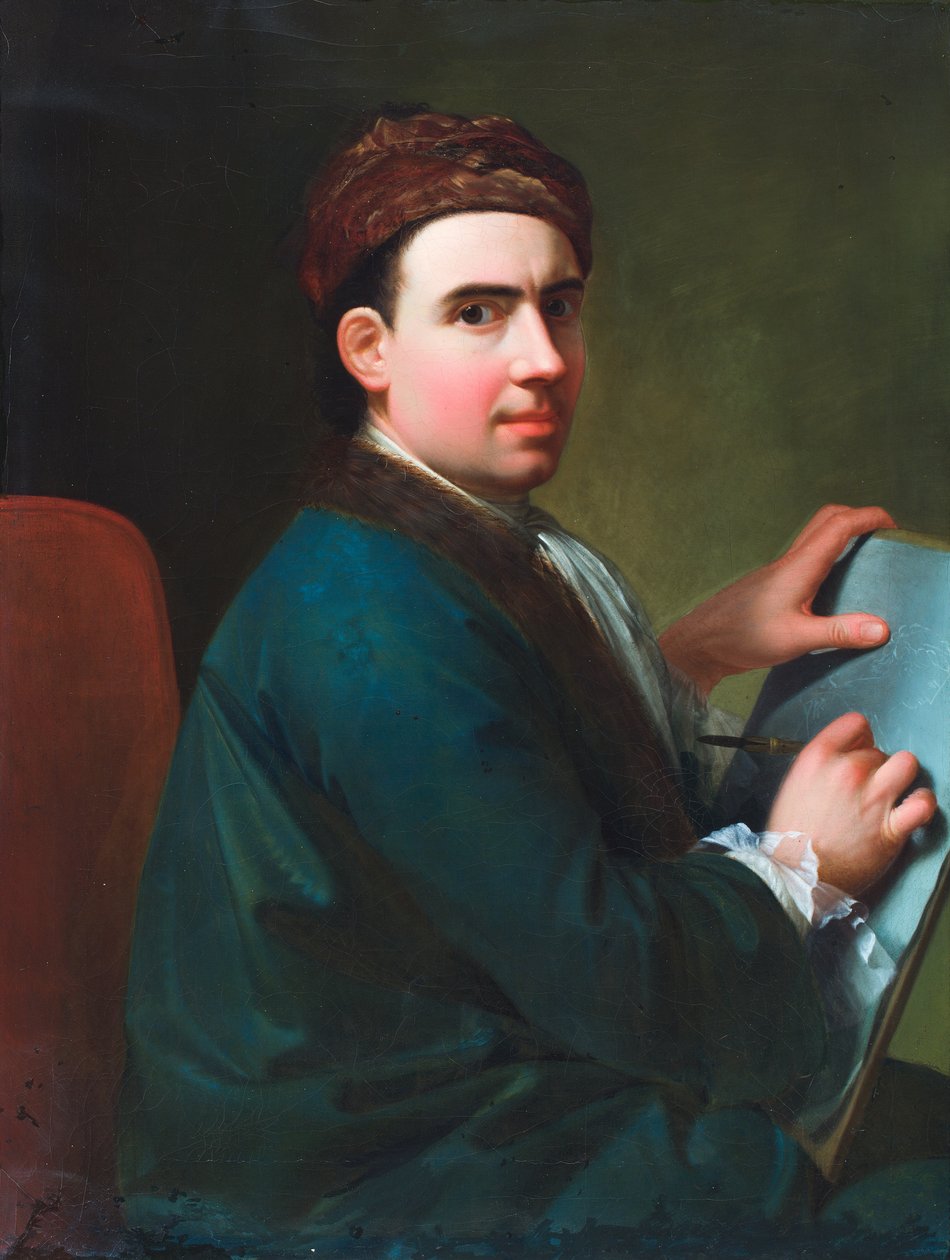 Autoritratto (olio su tela) da Giles Hussey