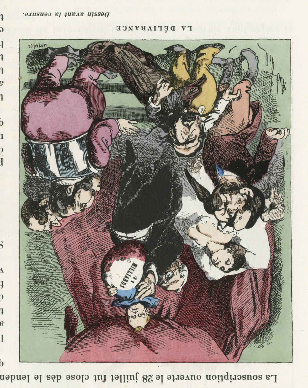 Illustrazione di Louis Alexandre Gosset de Guines dit Gill per la Copertina di L