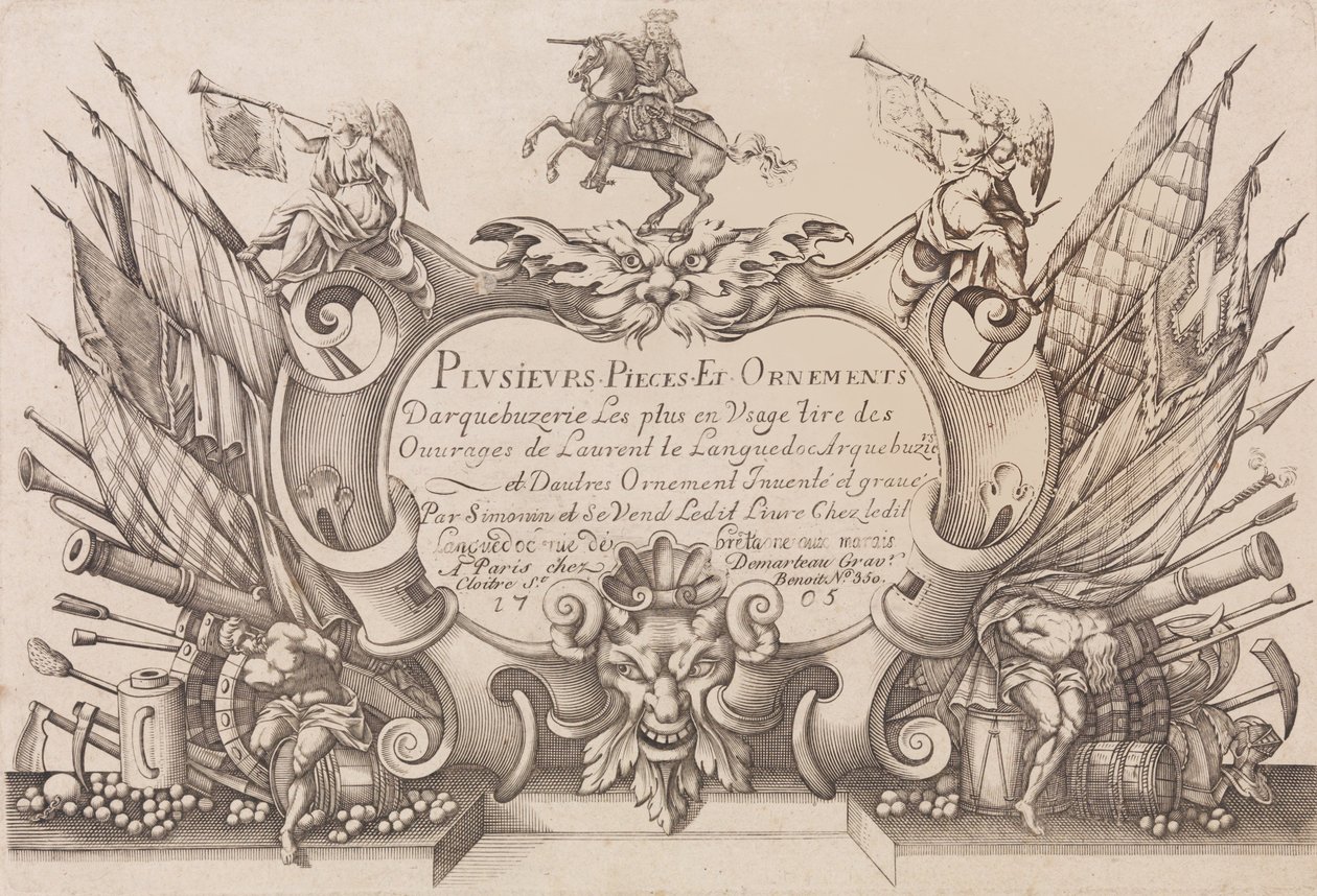 Plusievrs Pieces et Ornements Darquebuzerie 4a edizione estesa da Gilles Antoine Demarteau