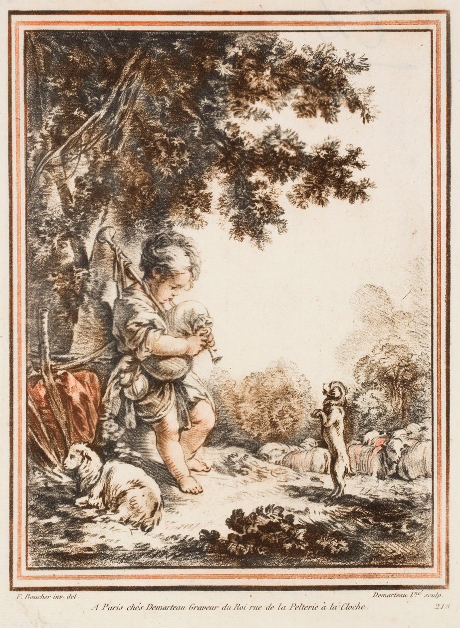 Paesaggio pastorale da Gilles Demarteau