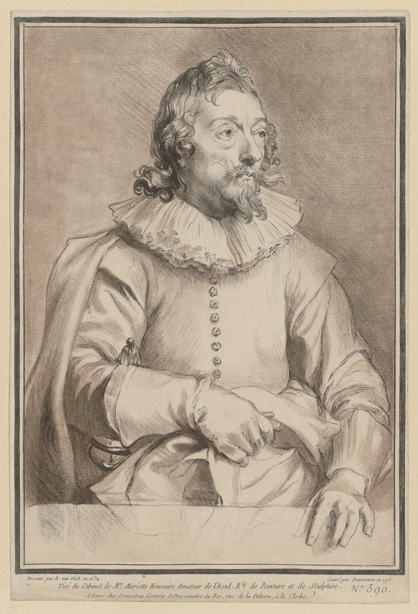 Ritratto di Jacomo de Cachiopin da Gilles Demarteau