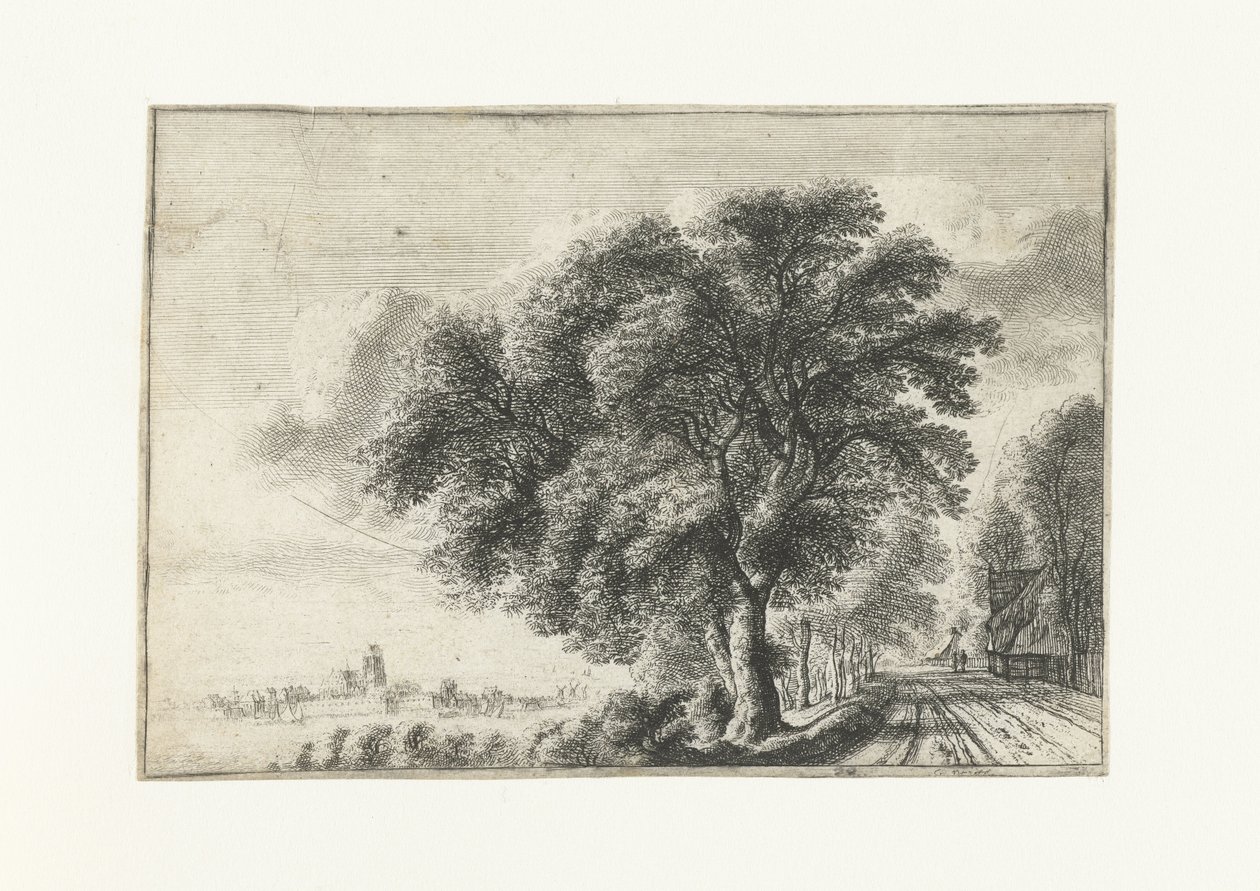 Paesaggio con vista su Dordrecht a sinistra da Gilles Neyts