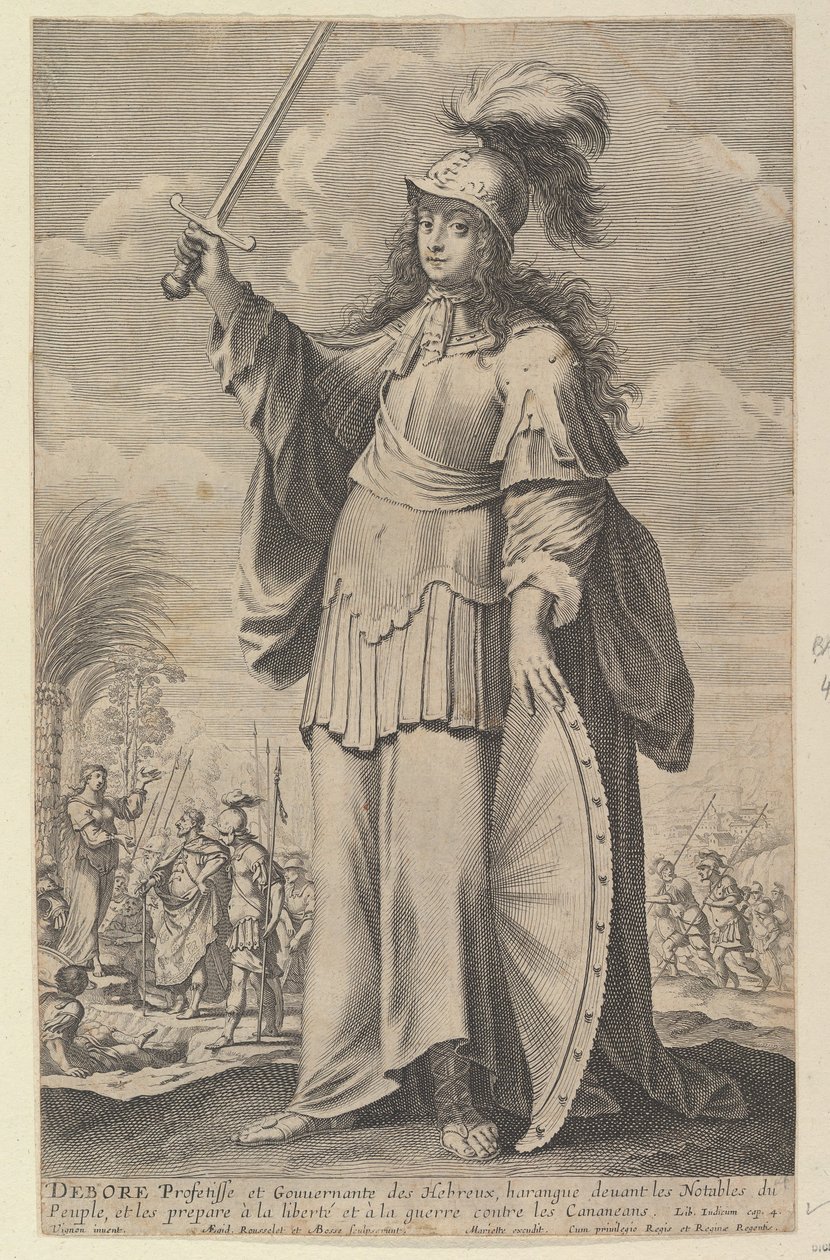 Déborah, 1647. Creatori: Gilles Rousselet, Abraham Bosse da Gilles Rousselet and Abraham Bosse