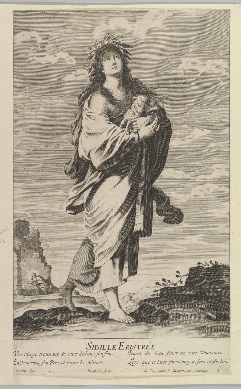 Sibilla Eritrea da Gilles Rousselet and Abraham Bosse