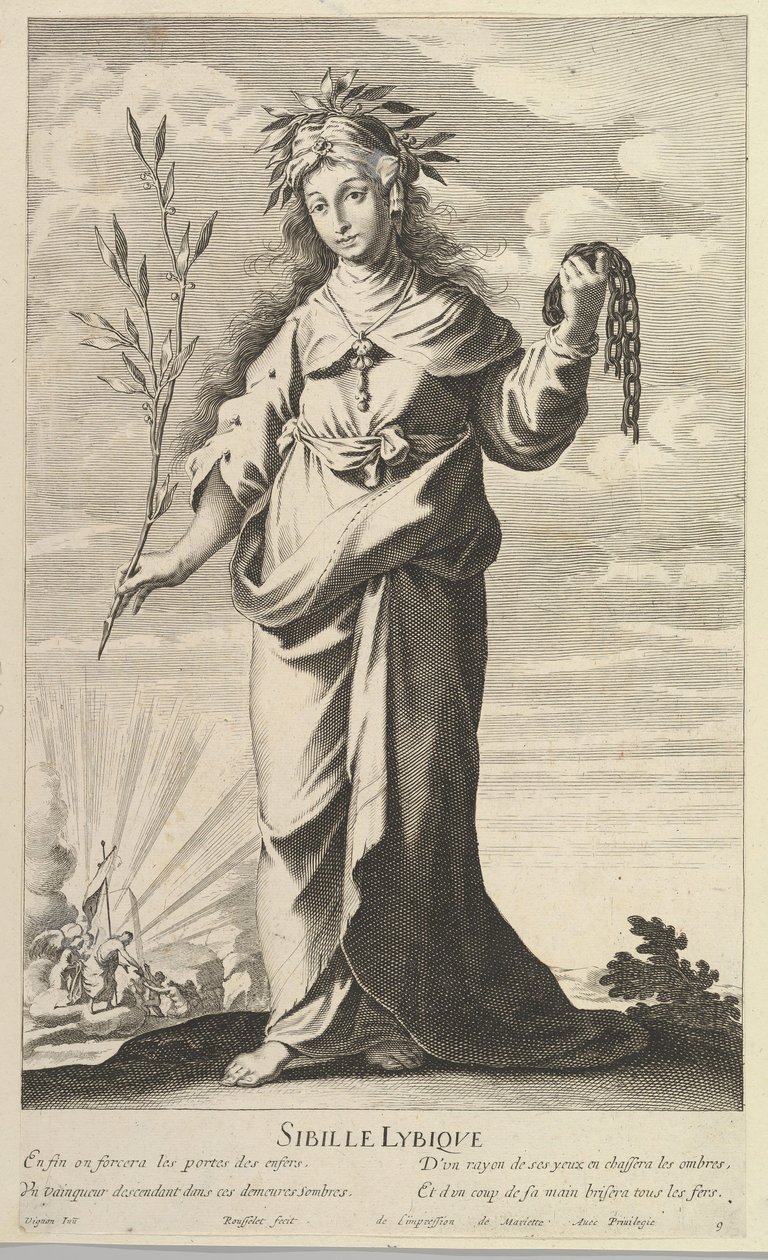 Sibilla Lybique, ca. 1635 da Gilles Rousselet and Abraham Bosse