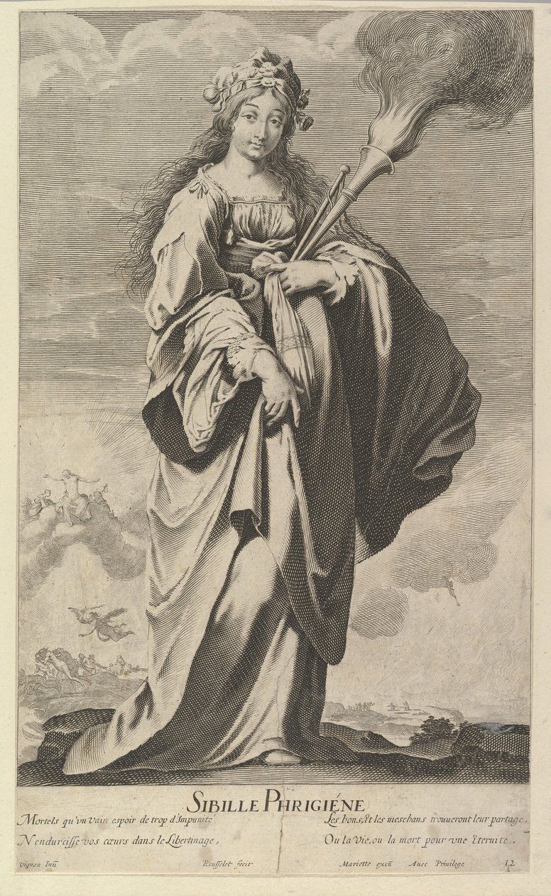 Sibilla Frigia da Gilles Rousselet and Abraham Bosse