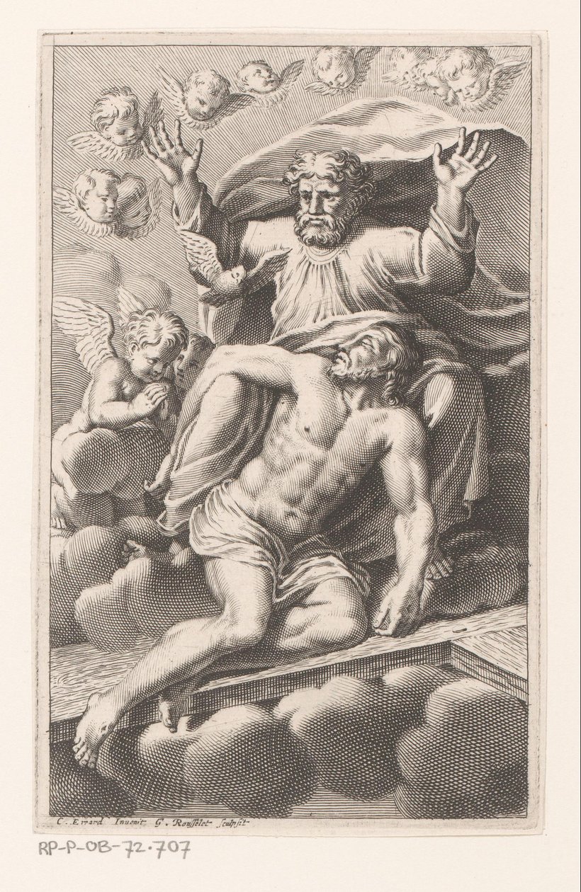 Trinità circondata da cherubini da Gilles Rousselet